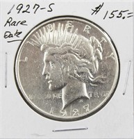 1927-S Silver Peace Dollar Coin Rare Date