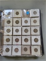 Jefferson nickels in a 3 ring binder; years range