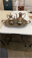 Silver Plate Coffee & Tea Set