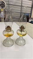 Pair of Oil Lamps NO SHIPPING