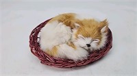 Sleeping cat decor