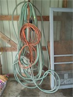 garden hose and extension cords