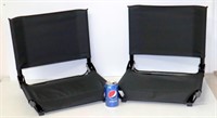 2 Stadium Chairs - Portable, Padded For Games