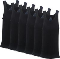 Men's Cotton Ribbed Tank 6 Pack
