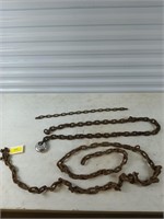 Set of three chains, one is 8 ft, one is 5 ft,