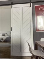 36" Barn Door Kit White