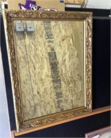 Wood framed mirror-21.5 x 28