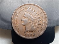 OF) 1903 full Liberty Indian Head cent