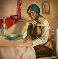 Portrait of an Old Woman, Pyotr Konchalovsky.