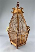 Vintage Bamboo/Wood Bird Cage