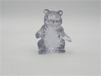 Mosser Glass Grizzly Bear paperweight  SIGNED M