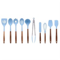 C9314  Pioneer Woman Utensils Set, Silicone, Blue