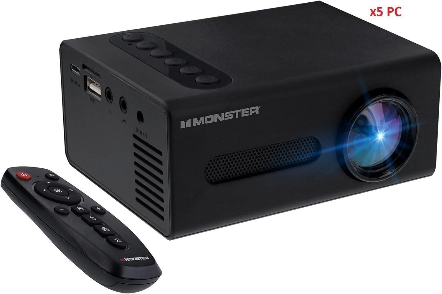 Monster Image Mini Projector - LOT OF 5 - AS-IS