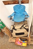 Bargain Lot: Folding Camp Chair, Portable Dog