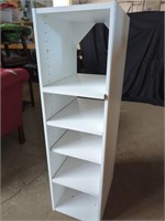 White 4-Tier Shelving Unit w/ Adjustable Shelves