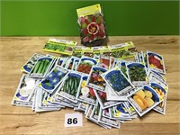 Over 100 Packets of Vegetable Fruit & Flower Seeds