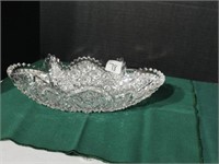 American Brilliant cut glass serving bowl,