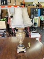 modern brass color - porcelain table lamp