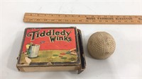 Antique game lot.  Tiddledy winks made by Wilder