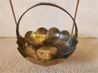 Decorative brass basket