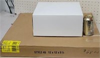 Box of 50 12"x12"x5½" gift boxes from clean