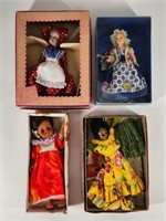GROUP OF 4 DOLLS OF THE WORLD NIN