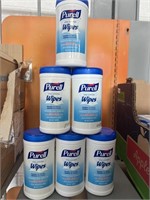 Lot of 6 bottles of Purell Hand sanitizing wipes