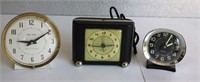 Vintage Alarm Clocks set of 3