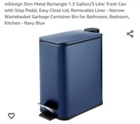MSRP $30 Navy 5Liter Trashcan