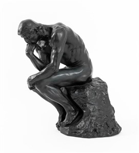 After Rodin "The Thinker" Bonded Bronze Sculpture