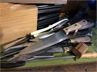 Lot of Kitchen Knives Cutlery