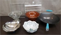 Lot of Decorative Bowls, Wok & More