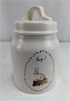 Rae Dunn Easter 'Hop!' Ceramic Canister
