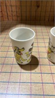Mickey Mouse and Pluto plastic cups