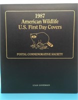 (50) 1987 American Wildlife US First Day Covers