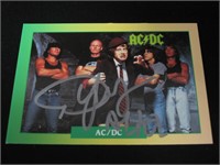 Angus Young Signed Trading Card SSC COA