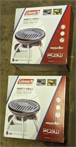 (RL) Coleman propane outdoor party grill. 12"