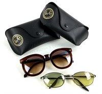 (2) Pairs Ray-ban Sunglasses W/ Cases