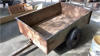 2 wheel yard garden trailer, bed is 50 x 33 by 12