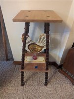 Wooden Spool Decorative Stand