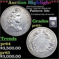Proof ***Auction Highlight*** 859 'French Head of