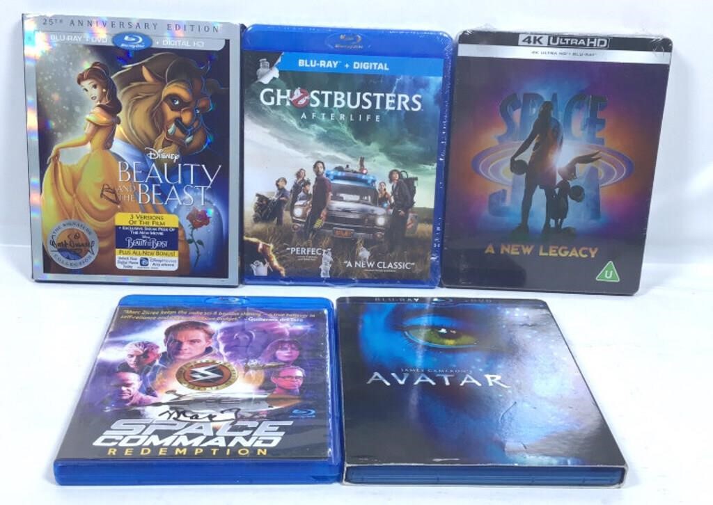 New Lot of 5 Family Blu-ray Discs