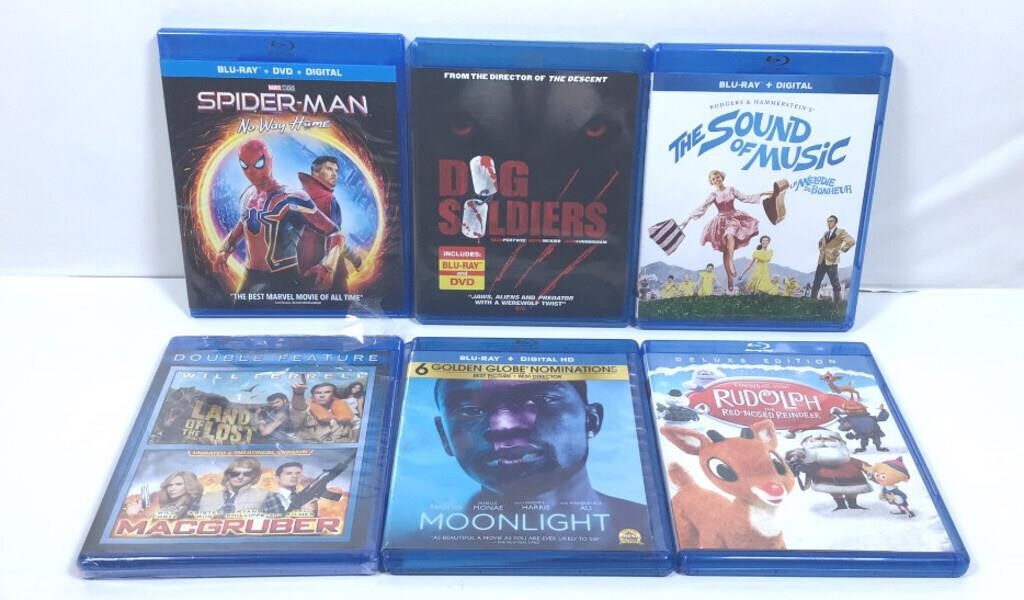 New Open Box Lot of 6 Blu-ray Discs