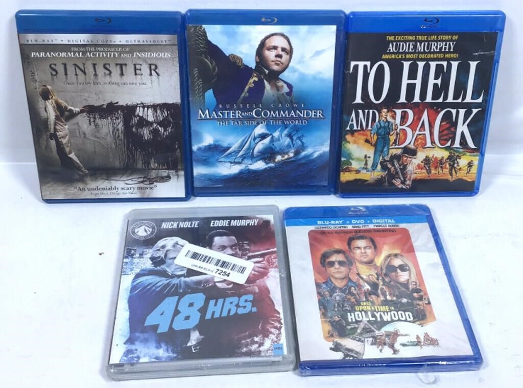 New Open Box Lot of 5 Blu-ray Discs