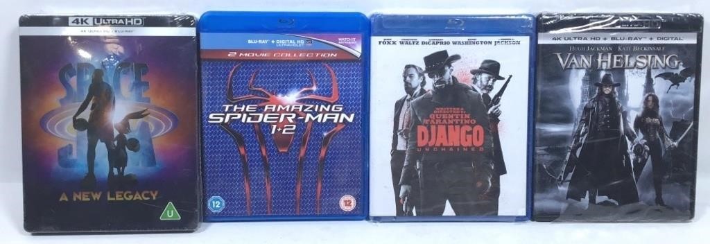 New Open Box Lot of 4 Blu-ray Discs