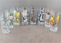 8pc. 1973 Pepsi Looney Tunes Drink Glasses