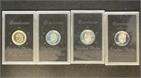 US Coins 4 X 40% Silver Eisenhower Proof Silver Do