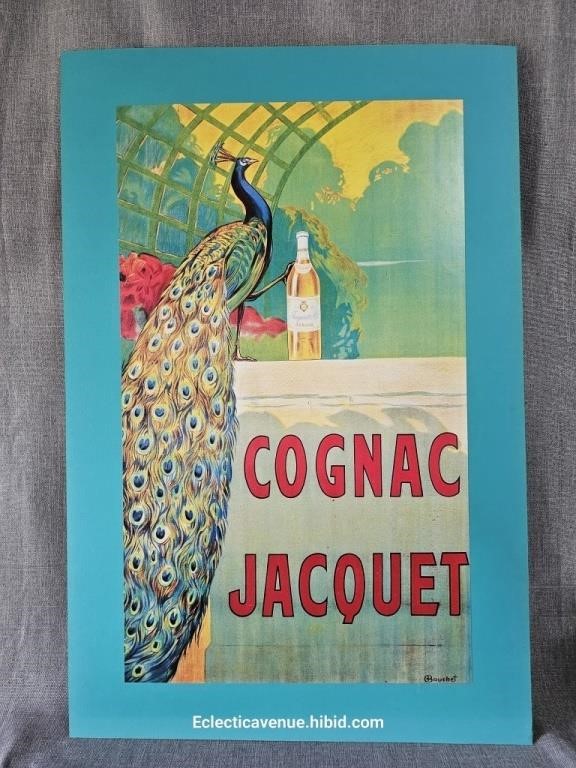 Vintage 1930s Bouchet Cognac Jacquet Poster