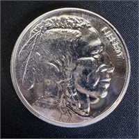 1 Ounce .999 Fine Silver Buffalo Round