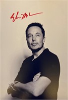 Autograph COA Elon Musk Photo